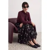 Trendyol Modest Dames Meerkleurig Bloemen Maxi A-lijn Modest Rokken