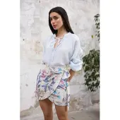Trendyol TRENDYOLMİLLA Dames Meerkleurig Bloemen Kort / Mini Sarong Rokken