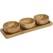 Intratuin Tapasschalen Naturel 20 X 20 X 1,5 Cm 4-delige Set