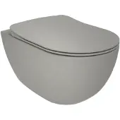 Creavit Free hangtoilet – Rim-Off – diepte 51 cm – koelgrijs FE322-11CG00E-0000
