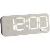 Karlsson Roanne LED Wekker | 17.6x6.6x3cm | Off wit