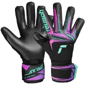 Reusch Keepershandschoenen Attrakt Duo Neon Pulse - Zwart/Turquoise/Roze