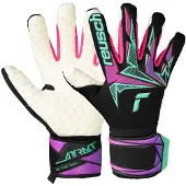 Reusch Keepershandschoenen Attrakt FreeGel SpeedBump Neon Pulse - Zwart/Turquoise/Roze