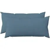 vidaXL Kussensloop 2 st HEERLEN Jeans Blauw 40 x 70 cm Stof