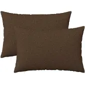 vidaXL Kussensloop 2 st HEERLEN Bruin 50 x 75 cm Stof