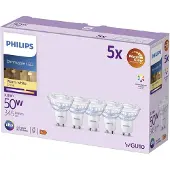 Philips GU10 LED spot | WarmGlow | 2200-2700K | Dimbaar | 3.8W (50W) | 5 stuks