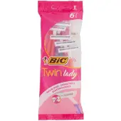 BIC Twin Lady Sensitive - 6 wegwerp Scheermesjes