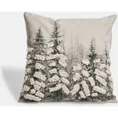 Loberon Kussenhoes Moonimoss wit/groen