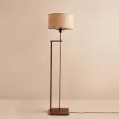 Opviq , AYD-3476, Vloerlamp, Beige, Stof, 38 x 38 x 150 cm
