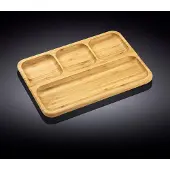 Wilmax England Bamboe Serveerplank 3 Vakken 33x23 cm Natuur