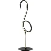 Elstead Lighting LED-tafellamp Flamingo, zwart, Woon-/ Eetkamer, metaal, Design, LED tafellamp