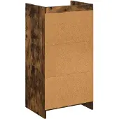 vidaXL Schoenenkast Gerookt eiken 48 x 36 x 92 cm Bewerkt hout