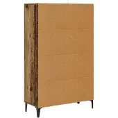 vidaXL Hoge kast, gerecycled hout, 70 x 31 x 115 cm, houtvezel