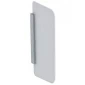 Geberit urinoirscheidingswand, wit glas
