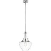 Kichler LED Hanglamp Everly | 1X E27 Max 60W | Dimbaar | Chrome