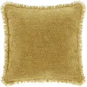 Unique living sierkussen amy mustard yellow 45x45cm