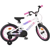 Volare Lily Kinderfiets - Meisjes - 16 inch - Wit Roze Paars
