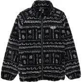 Vissla - Malo Sherpa Vest Fleece Black voor Heren van Gerecycled Polyester - Maat M - Zwart