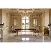 JVmoebel Elegante Klassische Esszimmer Garnitur Esstisch 2x Polsterstühle