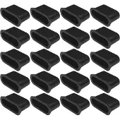 Dripio 20 stuks lattenhouders, 38 mm, kunststof, zwart