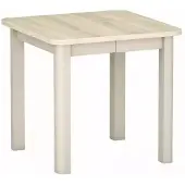 Furnlux Classic FURNLUX Eettafel Oskar, beige, 80 cm / Hoofdkleur: Beige / Afmetingen: 80 x 76 x 80 cm