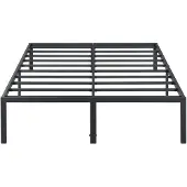 Dripio Stalen bed met lattenbodem, 160x200 cm, model Queen, zwart