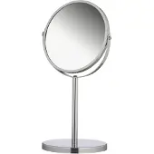Dripio Verchroomde make-up spiegel, 3-voudige vergroting, rond, 17 cm diameter