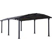 Canopia Palram |- Carport Arcadia - Enkel - Donkergrijs/brons - 650x360cm