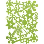 Goliat Rechthoekige viltplacemats, groene motieven