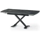 JVmoebel Eettafel, ijzer, grijs, verstelbaar, comfortabel, op wielen, modern, stijlvol