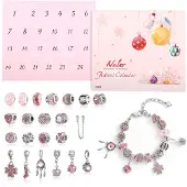 OEM Adventskalender met sieraden, 2026, 24 stuks, roze, zelf samenstellen