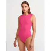 Dilvin Naadloze Mouwloze Slim-fit Eenheidspak
