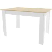 Kendra Home Eettafel NP in Sonoma eiken en wit 120x80 cm