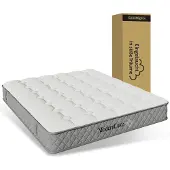 Ninkear Koudschuimmatras 140x200 cm, 7-zone pocketvering, H3, gecertificeerd, 20 cm (wit)