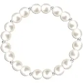 Bibei Dames Elastische Parels Bracelet in 925 Sterling Zilver BIPU014