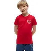 Tommy Hilfiger Shirt 'Outline Flag Logo' rood / wit
