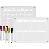 Merkloos Magnetische Acryl Kalender voor Muur 29,7x21cm
