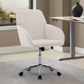 Merkloos Ergonomische Bureaustoel met Fluwelen Bekleding