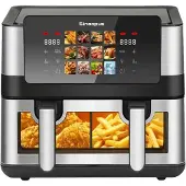OEM Heteluchtfriteuse, 2000W vermogen, 12 kookprogramma's, zwart, EU