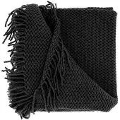 Unique living - Plaid Kos Black - 127x152cm