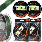 Black Tsugaru Vislijn 0.10mm 300m 7.3kg Micro Tex - Groen
