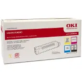OKI 43698501, Zwart, Blauw, Paars, Geel, 4 stuks