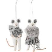 Bloomingville - Peo Ornament - Grey - Wool