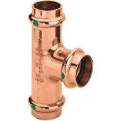 Viega Technologie voor pijpaansluitingen, Profipress tee 54x22x54 mmaf kobbermed SC-Contur (Persaansluiting)