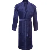 Calida After Shower Men Bathrobe Donkerblauw katoen Large Heren