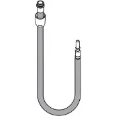 Hansgrohe slang voor spoelbakmengkraan, 1250 mm, 1 stuk.