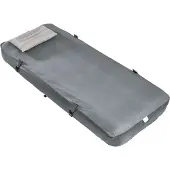 SoBuy Campingmatras Opblaasbaar - Grijs - 191 x 76 x 22 cm - 1-Persoons, met Kussen en Pomp