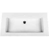 Veroni Solid Surface wastafel, mineralen composiet, 80 cm