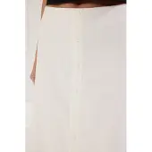Trendyol TRENDYOLMİLLA Dames Wit Effen Maxi A-lijn Rokken