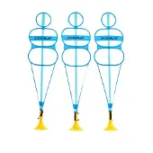 Precisionplay Pop-up Vrije Trap Training Pop 3 Eenheden